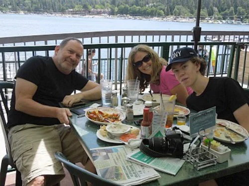 Tessa Rhodes with her husband and son Ethan