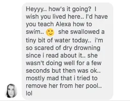 Message from Deb about dry drowning