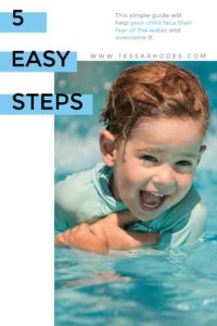 To begin the journey to help your child overcome his fear of water, he needs to start with being able to put his face in the water. You’re going to want him to be as comfortable and relaxed as possible. The following steps work well for children that are at least four years old. If you don’t have access to a pool, a bathtub works just as well. CLICK THROUGH to read the full post!